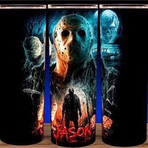 Jason Friday the 13th Horror Cup Mug Tumbler 20oz